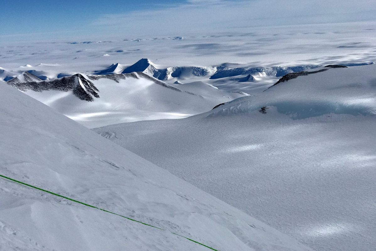 07B Looking Down At Branscomb Glacier From The Top Of The Fixed Ropes To Mount Vinson High Camp